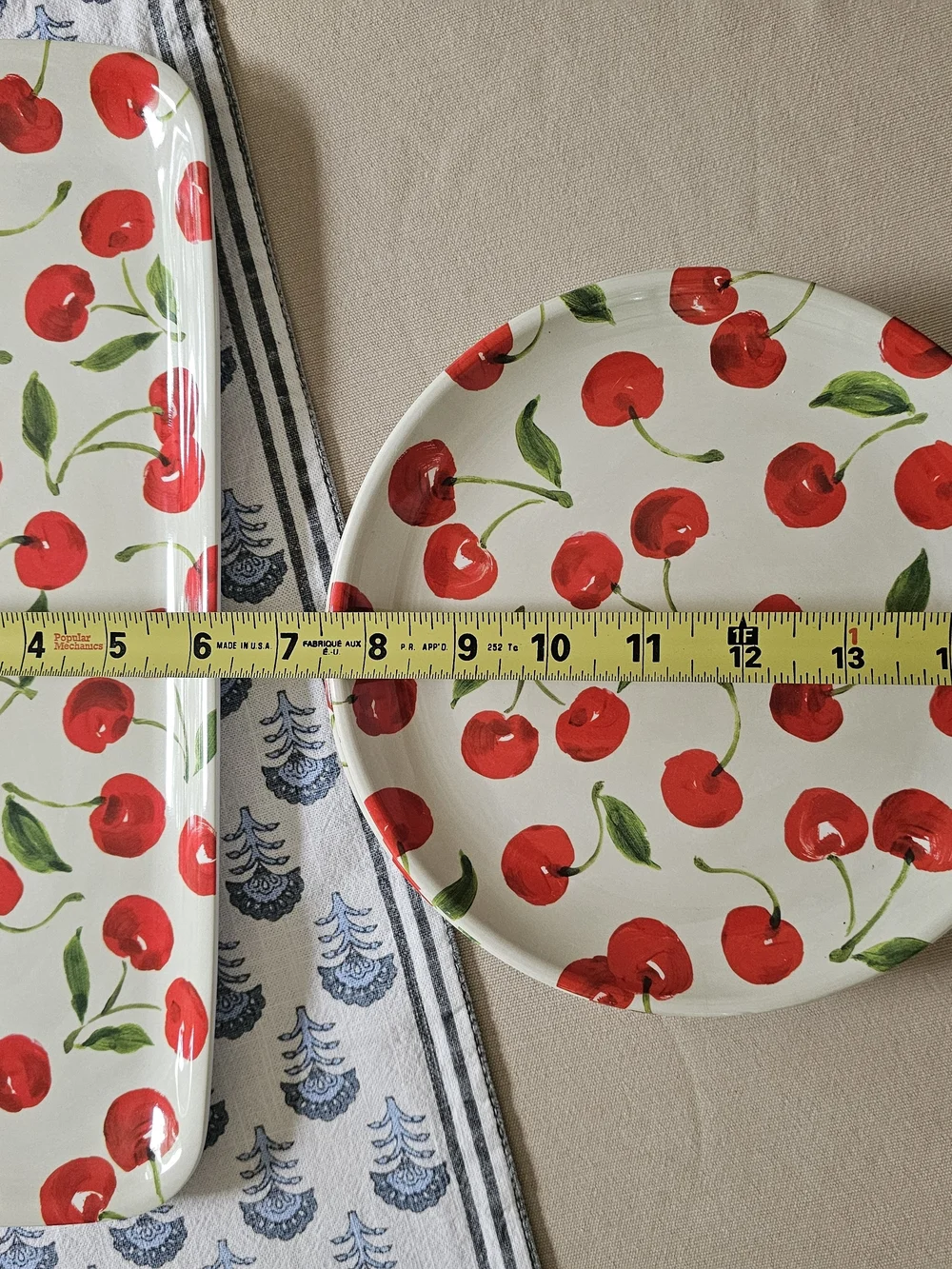 NWT: Set of Cupcakes & Cashmere Cherries Melamine Tray and 4 Plates